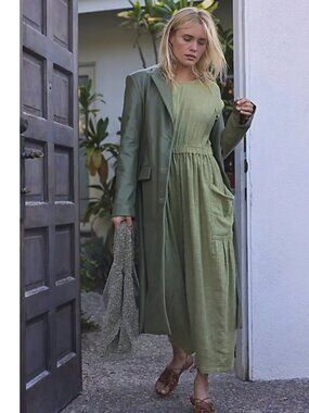 FREE PEOPLE Happy To Be Here One Piece Cotton Jumpsuit size large